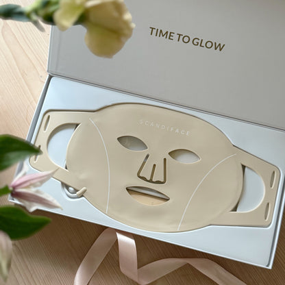 Hudboostende LED-maske