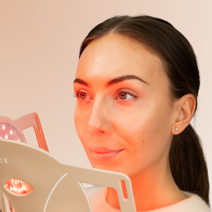 Hudboostende LED-maske