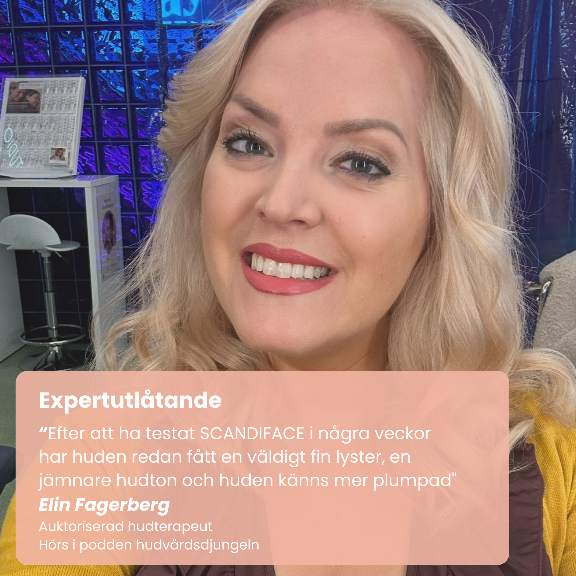 Hudboostende LED-maske